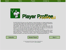 Tablet Screenshot of football.playerprofiles.com